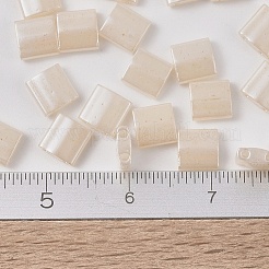 MIYUKIティラビーズ  日本製シードビーズ  2穴  （tl2365)アンティークレースセイロン  5x5x1.9mm  穴：0.8mm  約1180個/100g&nbsp;SEED-J020-TL2365