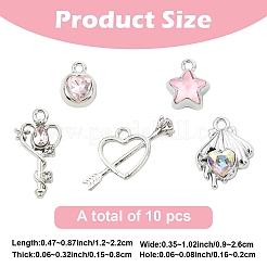 Сплав с подвесками из горного хрусталя&nbsp;FIND-YW0006-41