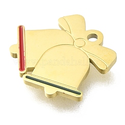 Эмалевые подвески из нержавеющей стали 304 с ионным покрытием (IP) на рождественскую тематику STAS-B075-36G-01