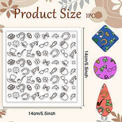 Коврик с текстурой силиконовой глины AJEW-WH0447-058