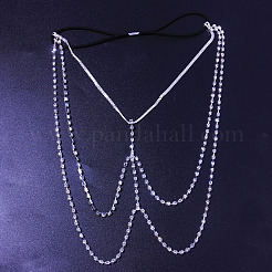 Сплав кристалл горный хрусталь многослойные кисточки ножные цепочки FS-WGAD058-02