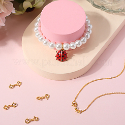 6 шт. двойные пружинные застежки из стерлингового серебра STER-SC0001-22G