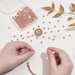 Perles en laiton&nbsp;KK-PH0012-56RG-04