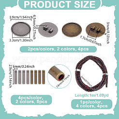 DIY Poirot Krawattenzubehör-Kits&nbsp;DIY-NB0013-40