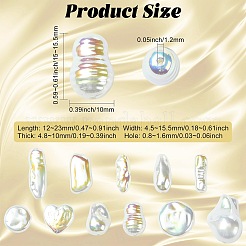 22 шт. 11 стиля бусины из АБС-пластика&nbsp;FIND-CJ0005-37