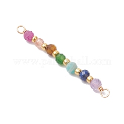 Подвески-фигурки с круглыми бусинами-соединителями из натурального тайваньского нефрита&nbsp;PALLOY-JF04565-02