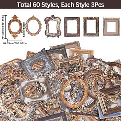 6 Satz 6 Stile hohle Randpapier-Scrapbook-Aufkleber&nbsp;DIY-SP0002-64