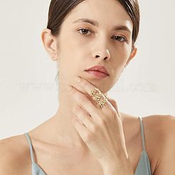 925 регулируемое открытое кольцо-манжета из стерлингового серебра с микропаве из кубических цирконий для женщин FS-WG4488D-02