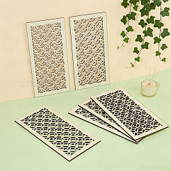 壁や天井用の合板製通気口カバー  長方形  長方形  290x140x5mm  6個/セット&nbsp;AJEW-WH0817-007A