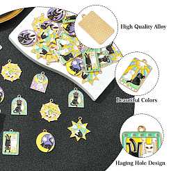 40шт 8 стиля подвески из цинкового сплава с эмалью&nbsp;FIND-CJ0003-79