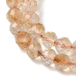 Природный желтый кварц нитей бисера&nbsp;LS-G-G155-B03-02A