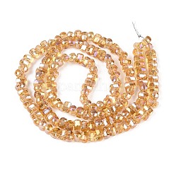 Chapelets de perles en verre transparent électrolytique&nbsp;EGLA-N022-09A-B07