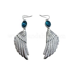 Серьги-подвески из сплава крыльев со стразами FS-WG2A733-01