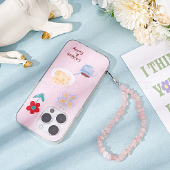 Бусы из натурального розового кварца с цепочкой из бисера мобильные ремни FIND-WH0135-07D