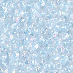 Perles de rocaille transparentes de couleur fgb à l'intérieur&nbsp;SEED-T009-01D