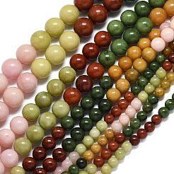 Натуральный Malaysia нефритовые бусы пряди&nbsp;G-B165-C07-8mm