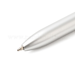 Необработанный натуральный обсидиановый чип на верхней части шариковой ручки&nbsp;LS-AJEW-G063-01D