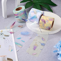 3 рулон двухцветной органзы с кружевной отделкой&nbsp;ORIB-BT0001-04