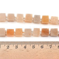 Натуральные оранжевые бусины из авантюрина G-D338-A04-03