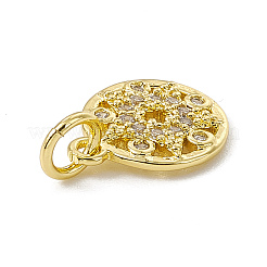 Messing micro pave klar zirkonia charme&nbsp;ZIRC-F132-28G