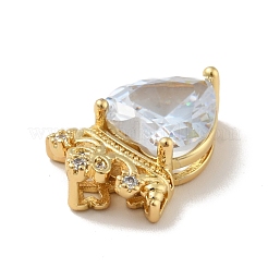 Латунные микро проложить кубического циркония подвески KK-B059-28G