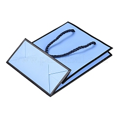 Прямоугольные бумажные пакеты с витыми ручками из веревки CARB-L011-01F-03