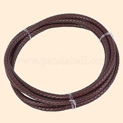 Плетеный кожаный шнур с сердечником WL-CL0001-01D