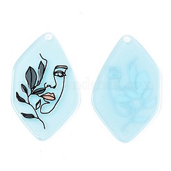 Полупрозрачные подвески из ацетата целлюлозы (смолы)&nbsp;KY-T040-44