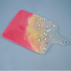 Прямоугольная ручка обеденная тарелка силиконовые Молды&nbsp;X-DIY-L021-54