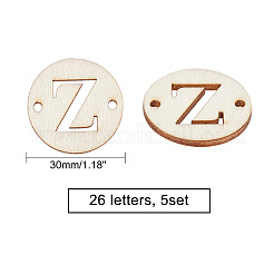 Ensembles de connecteurs de liens en bois naturel&nbsp;WOOD-WH0109-09