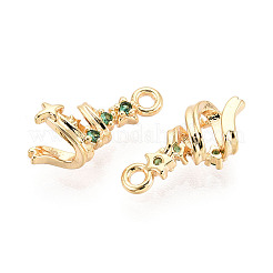 Латунные микро проложить кубического циркония подвески KK-N263-140A-G