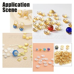 600 шт. 12 стильные железные колпачки для бусин&nbsp;IFIN-AR0001-30