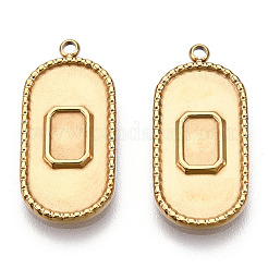 Cabochon-Fassungen für Anhänger aus Edelstahl 304&nbsp;STAS-T060-50G