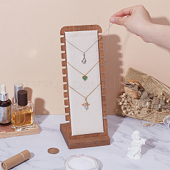 Подставки для ювелирных изделий с подвеской в форме бамбука в форме буквы L ODIS-WH0078-34B