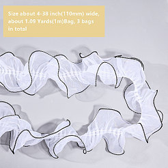 3 пакет 1 м полиэстеровая плиссированная кружевная лента OCOR-BC0006-58B
