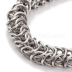 201 ожерелье из нержавеющей стали с цепочкой NJEW-F222-27P