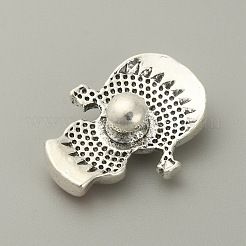 Литые кнопки оснастки эмали ювелирных изделий DIY-WH0430-051B