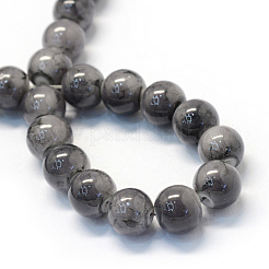 Выпечка роспись стекла круглый шарик нити DGLA-Q019-8mm-66