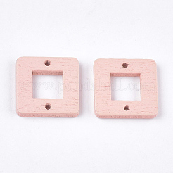 Enlaces de madera de álamo pintados&nbsp;WOOD-T021-03H