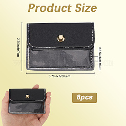8 шт. портативные сумки из искусственной кожи для хранения ювелирных изделий в дороге ABAG-SP0001-38B