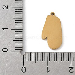 Эмалевые подвески из нержавеющей стали 304 с рождественской тематикой&nbsp;LS-STAS-K312-04K-G