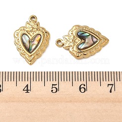 Natur Paua Muschel Anhänger&nbsp;STAS-G397-25G-02