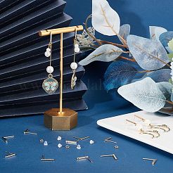 30 шт. латунные серьги-гвоздики KK-CN0002-05