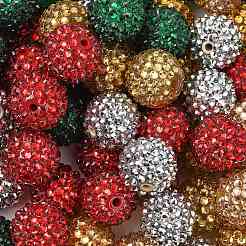 Бусины из смоляных стразов на рождественскую тематику RESI-L049-01