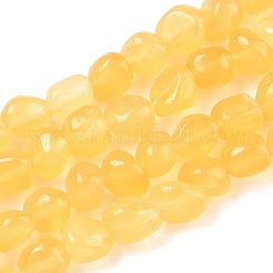 天然ハニージェイドのビーズ連売り  ナゲット  タンブルストーン  6~8.5x6~7.5x5~8mm  穴：0.9mm  約27~35個/連  7.48~8.26''（19~21センチメートル）&nbsp;GG-CBA9392-23