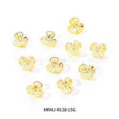 3-лепестковые кабошоны из смолы с гальваническим покрытием&nbsp;MRMJ-R128-15G