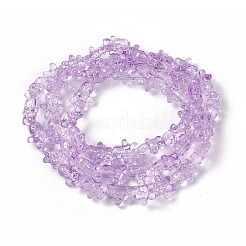 Perles en verre transparentes&nbsp;GLAA-P005-N04