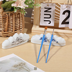 2 шт. 2-х цветный фарфоровый держатель для каллиграфических кистей AJEW-CA0004-91