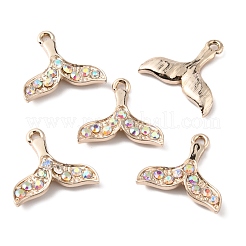 Подвески из цинкового сплава с разноцветными стразами FIND-WH0144-49LG