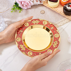 1 шт. железная плоская круглая панель-дисплей для ароматизатора AJEW-MB0001-13B